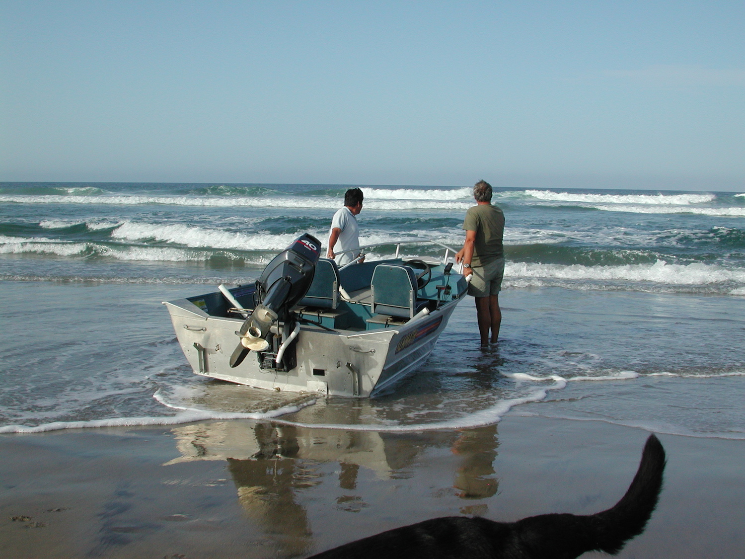 Launching the boat