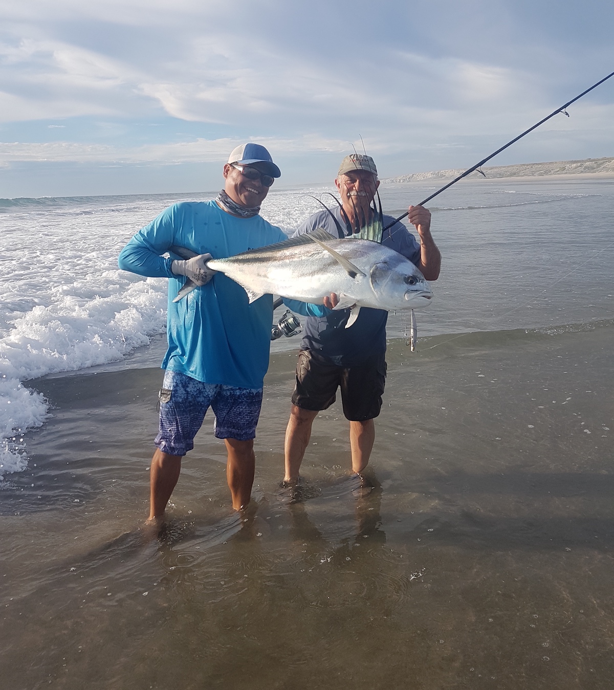 Surf fishing catch at Playas Pacificas